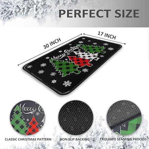 Miniatura 3 de boilopp home Tapete de primavera para puerta delantera, interior y exterior, decoración de primavera, diseño floral, decoración de flores de