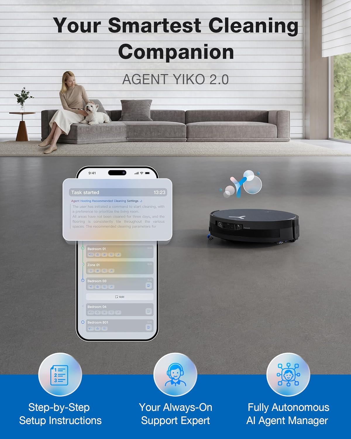 ECOVACS DEEBOT X12 OMNICYCLONE Robot Vacuum and Mop, 22000Pa Suction, FocusJet Pre-Spray, Bagless Dust Station, OZMO Self-Washing Mop, TruEdge Cleaning, ZeroTangle, AIVI 3D AI Navigation 10 81Vijef0vLL. AC SL1500