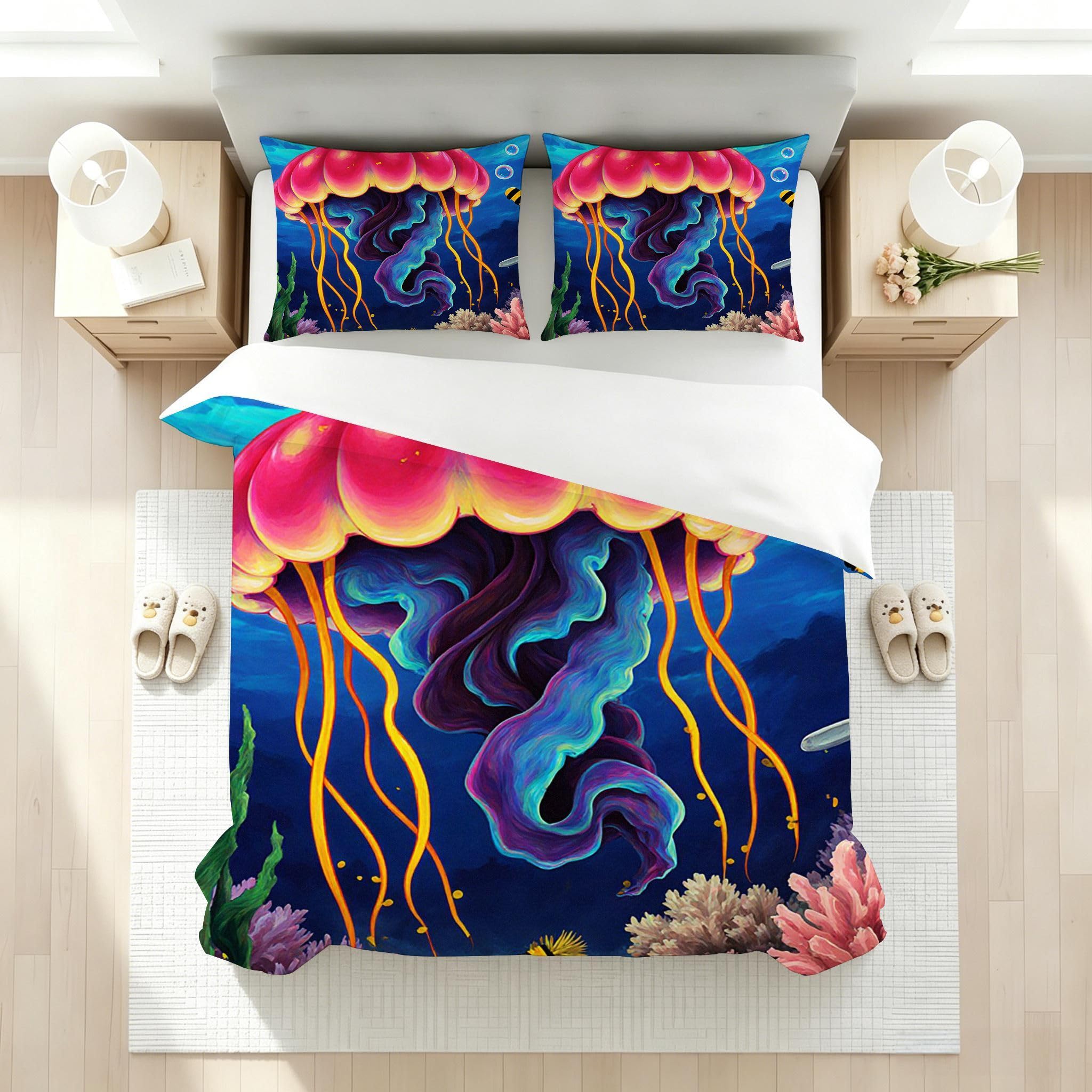 Funda Nórdica Cama 180, 240x260 cm Medusa Azul, AQ2040