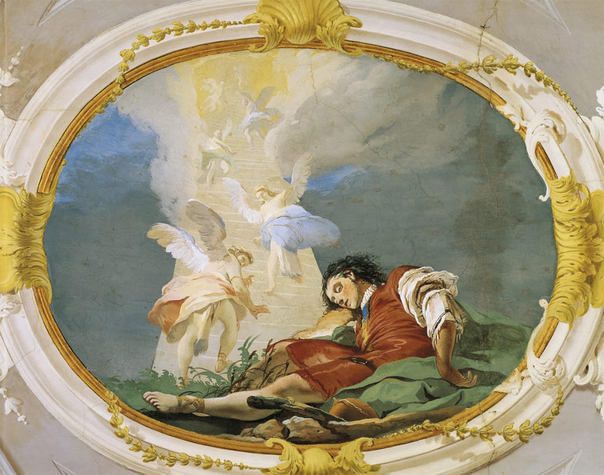 Portrait Jacob rêve de Battista Toile Décoration Inspirante 60x90 - 5