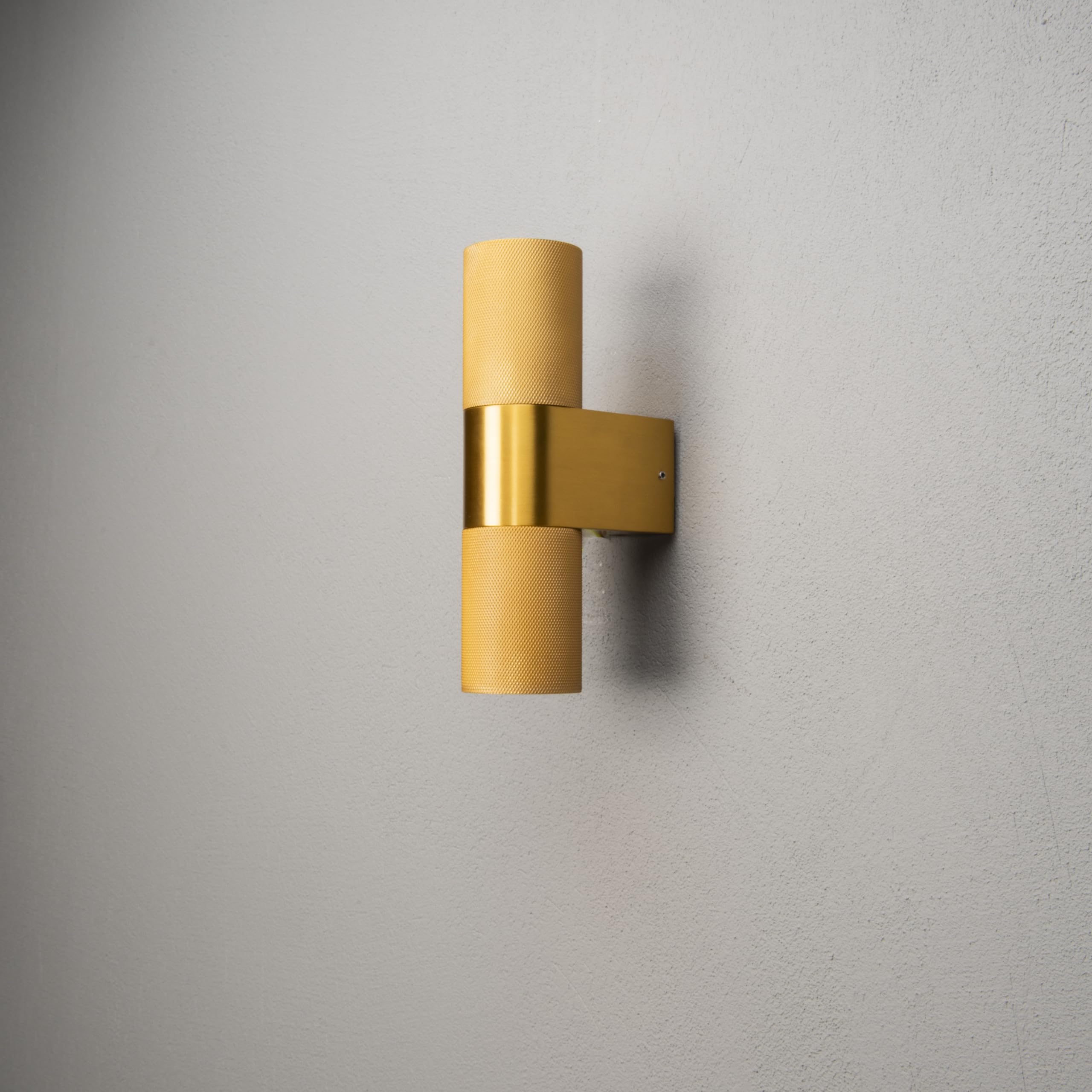 Konstsmide Up Down Outdoor Wall Light Temi Gold, Twin Up Down - Image 3