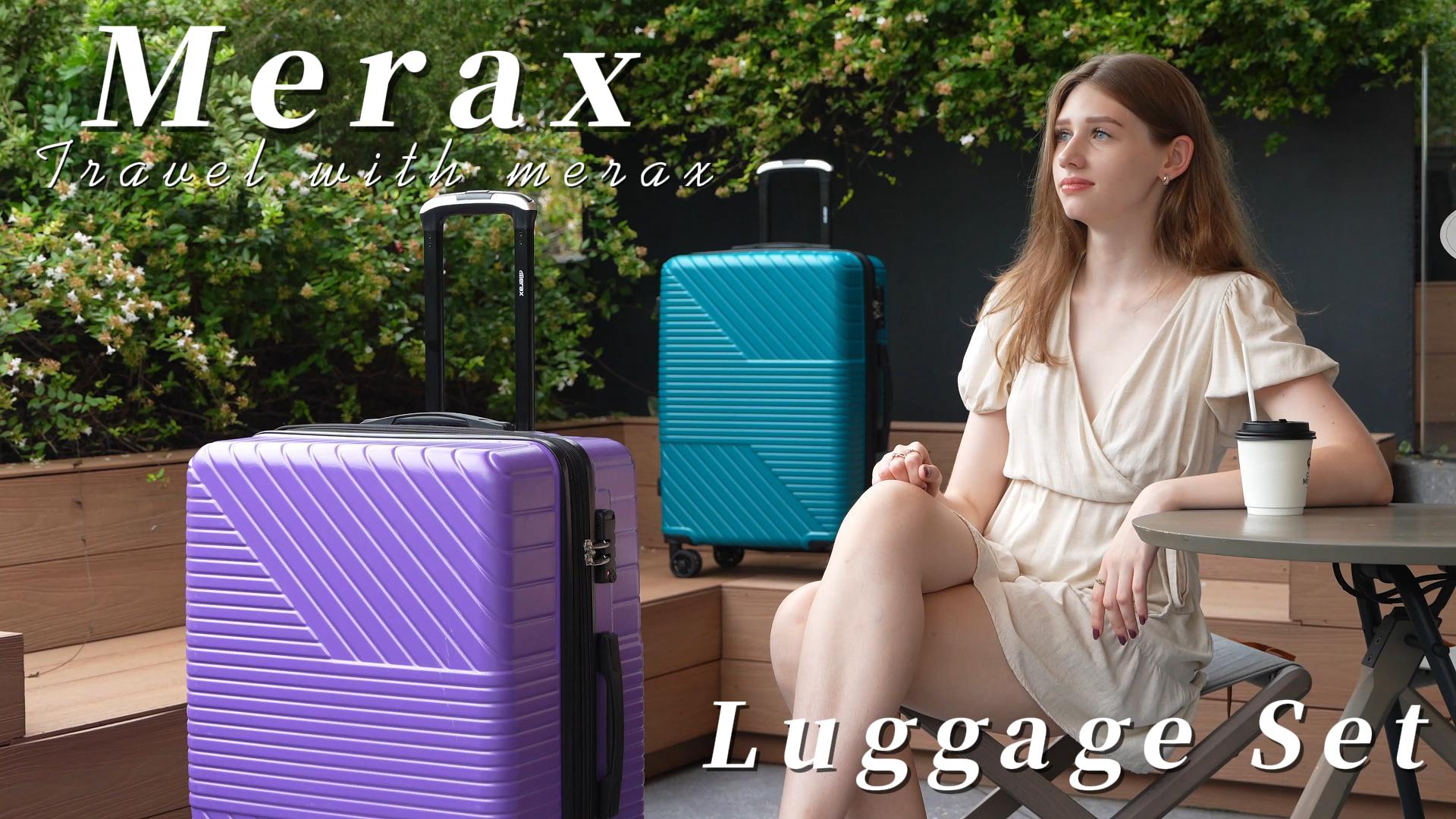 Amazon.com | Merax Luggage Set 3 Piece, Hardshell ABS Suitcases