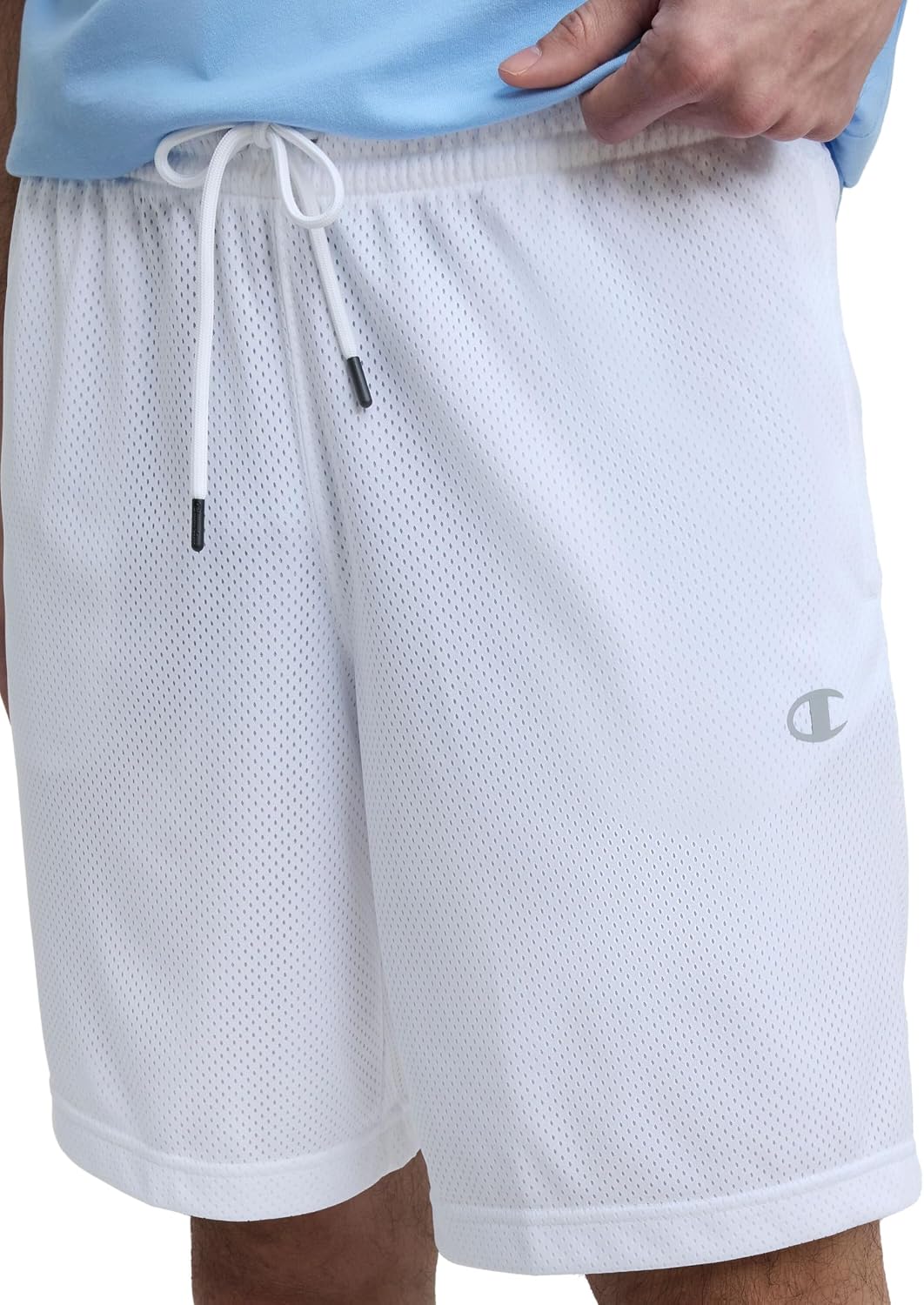 Champion Men's Performance 9" Mesh Shorts, Standard Fit, Lightweight, Available in Regular and Big & Tall