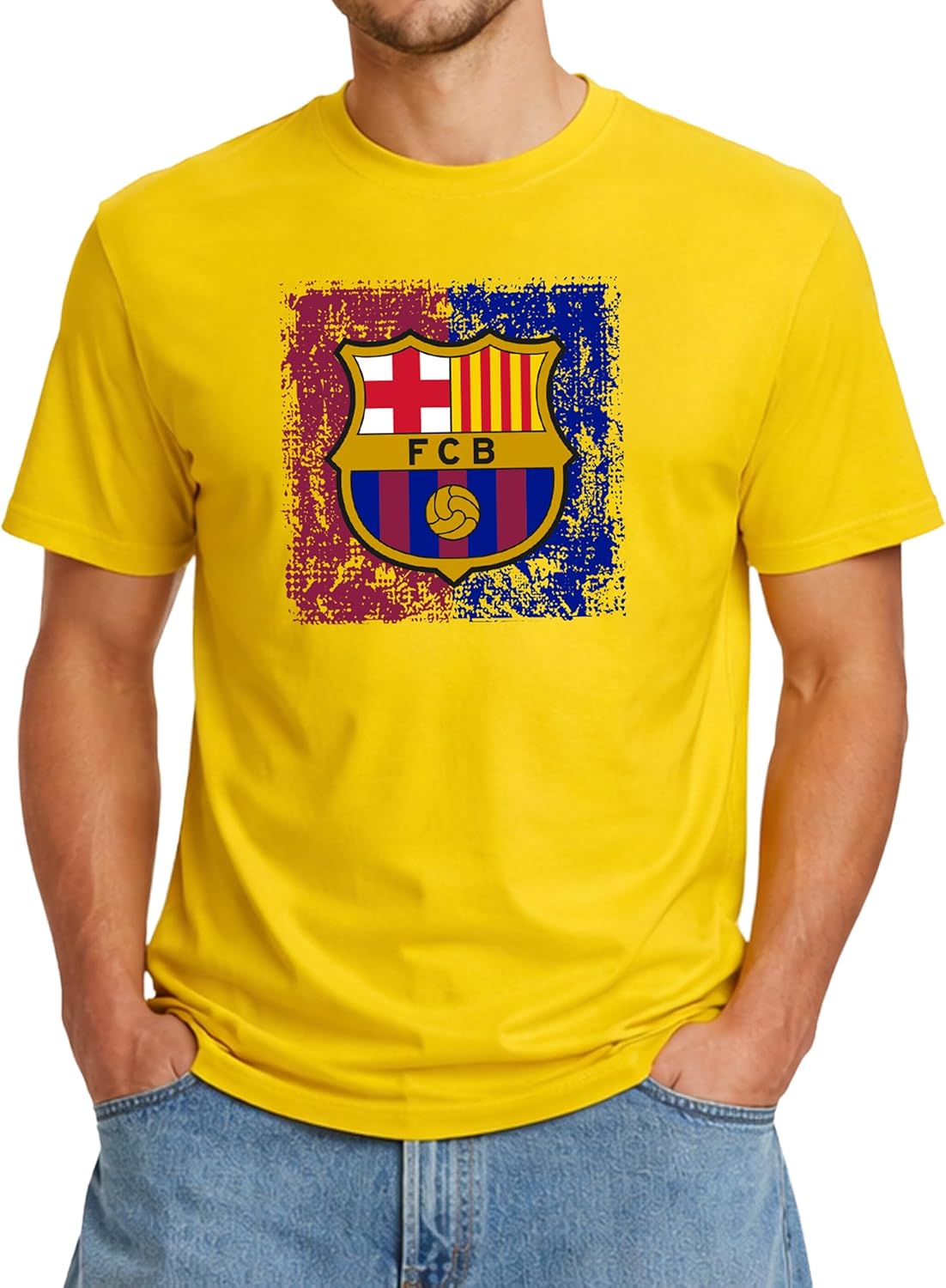 Icon Sports Officially Licensed FC Barcelona Cotton T-Shirt - Unisex Adult