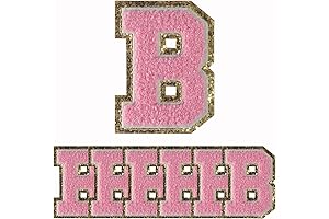 Premium 6 PCS Varsity Chenille Letters Embroidered Patches for Crafting