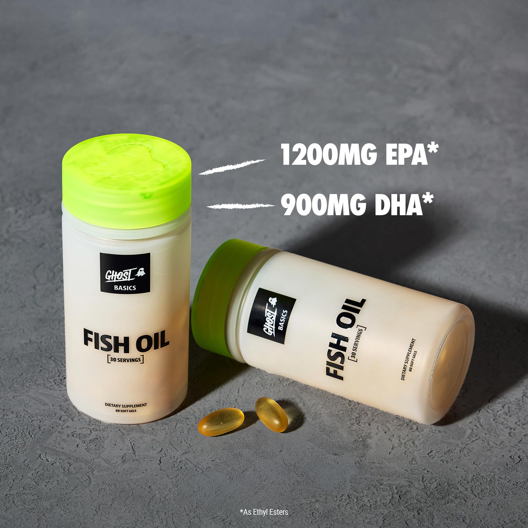 fish oil and glutathione Amazon.com: GHOST Basics Fish Oil Supplement, 3000MG Daily Omega 3 Fatty Acids with DHA & EPA for Brain, Heart Health & Immunity Support - Gluten-Free & Soy-Free