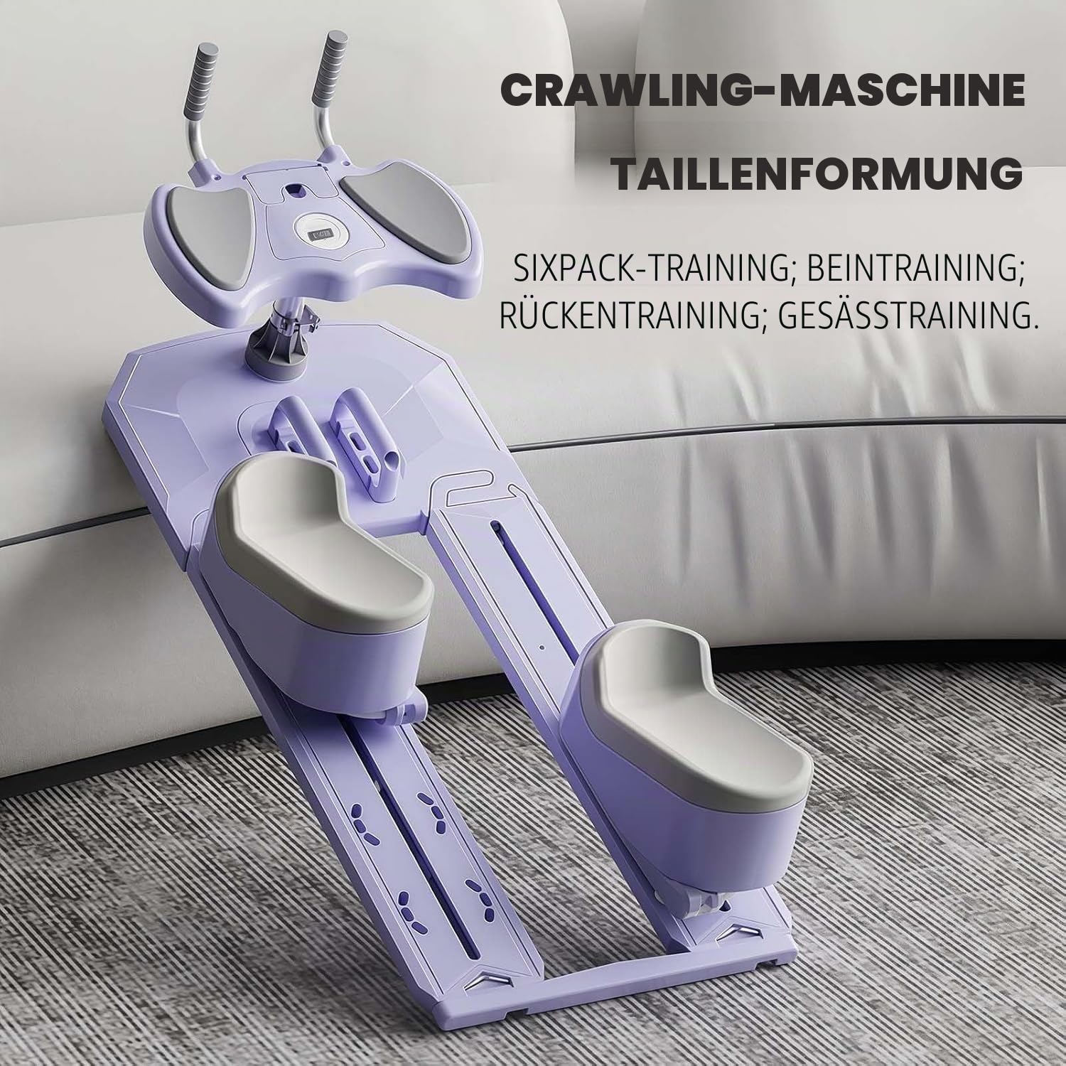fitnessgeräte für zuhause,Reformer Pilates Maschine,6 in 1 Spine Trainer Waist Trainer Digital Timer Home Fitness Equipment taillentrainer Damen sportgerät(Pink,120 * 38 * 38)