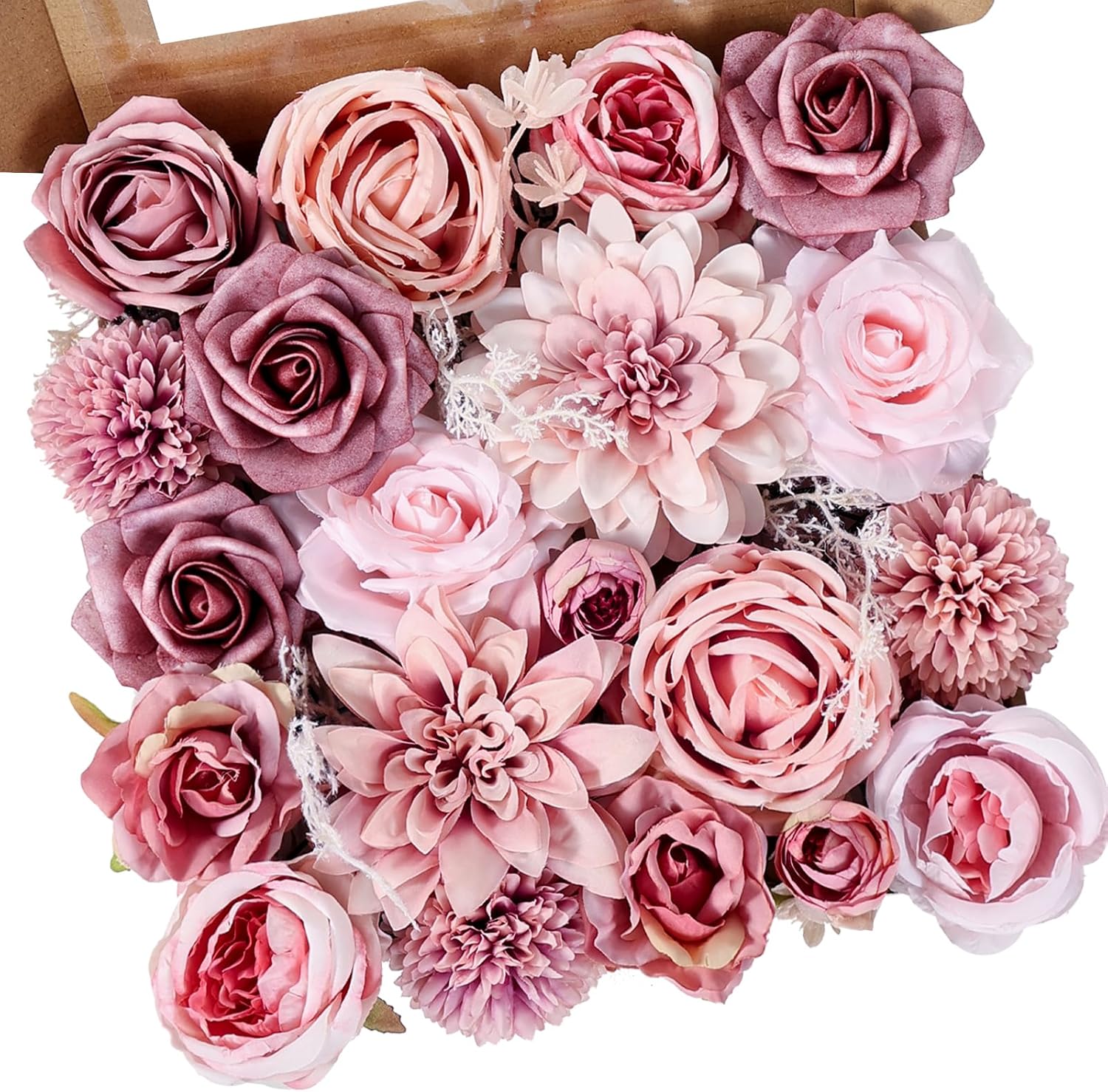 Artificial Flowers Combo Dusty Pink Roses with Stems Bouquets Bridal Wedding Shower Decorations Fake Floral for Party Table Centerpieces Home Decor Artificial Flowers Combo Dusty Pink Roses with Stems Bouquets Bridal Wedding Shower Decorations Fake Floral for Party Table Centerpieces Home Decor