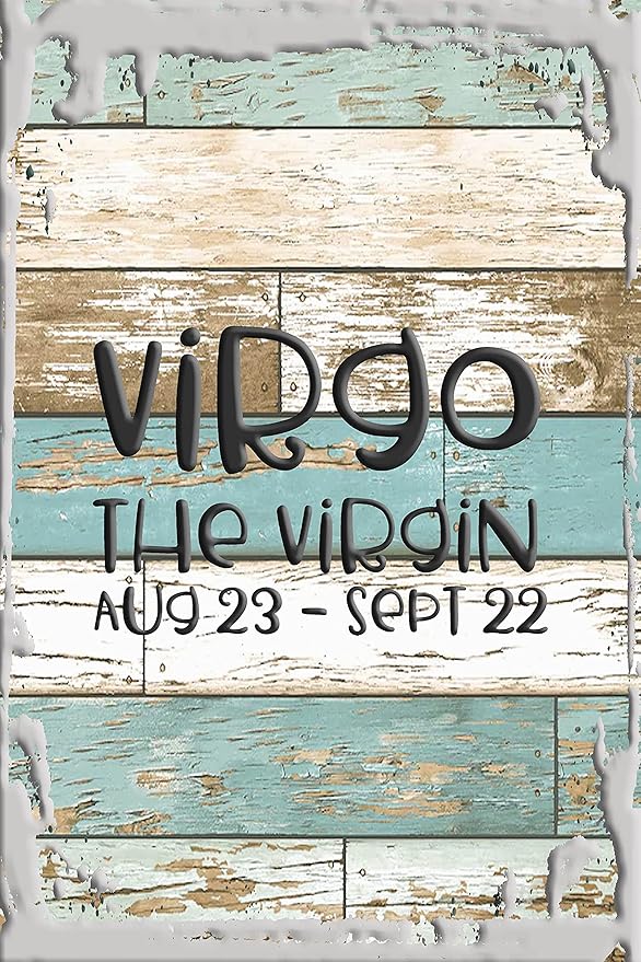 Virgo the virgin funky August 23-September 22 zodiac astrology White Wall Art Decor Funny Gift