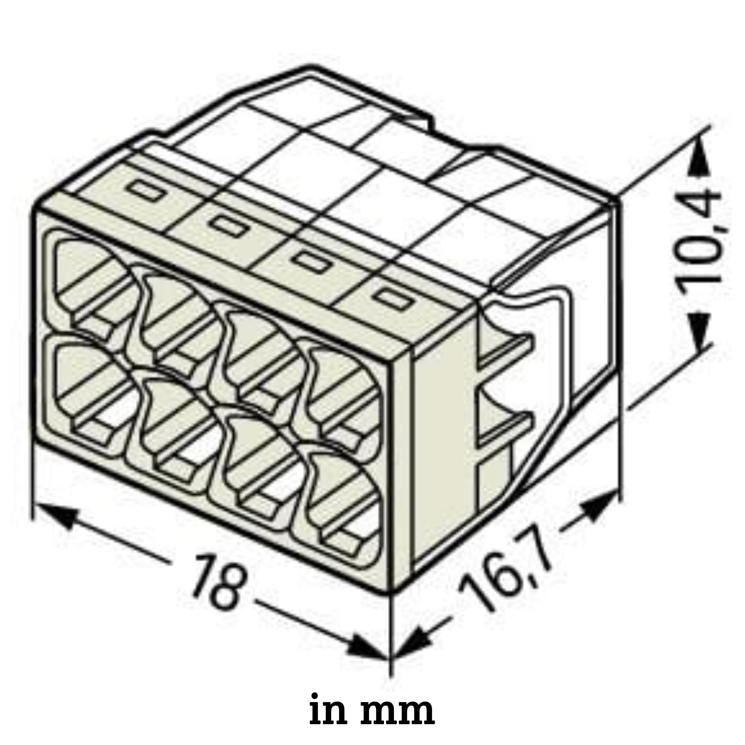 Best Price Square Terminal Block, PLUGGABLE, 8POS 2273-208 Pack of 10 by WAGO