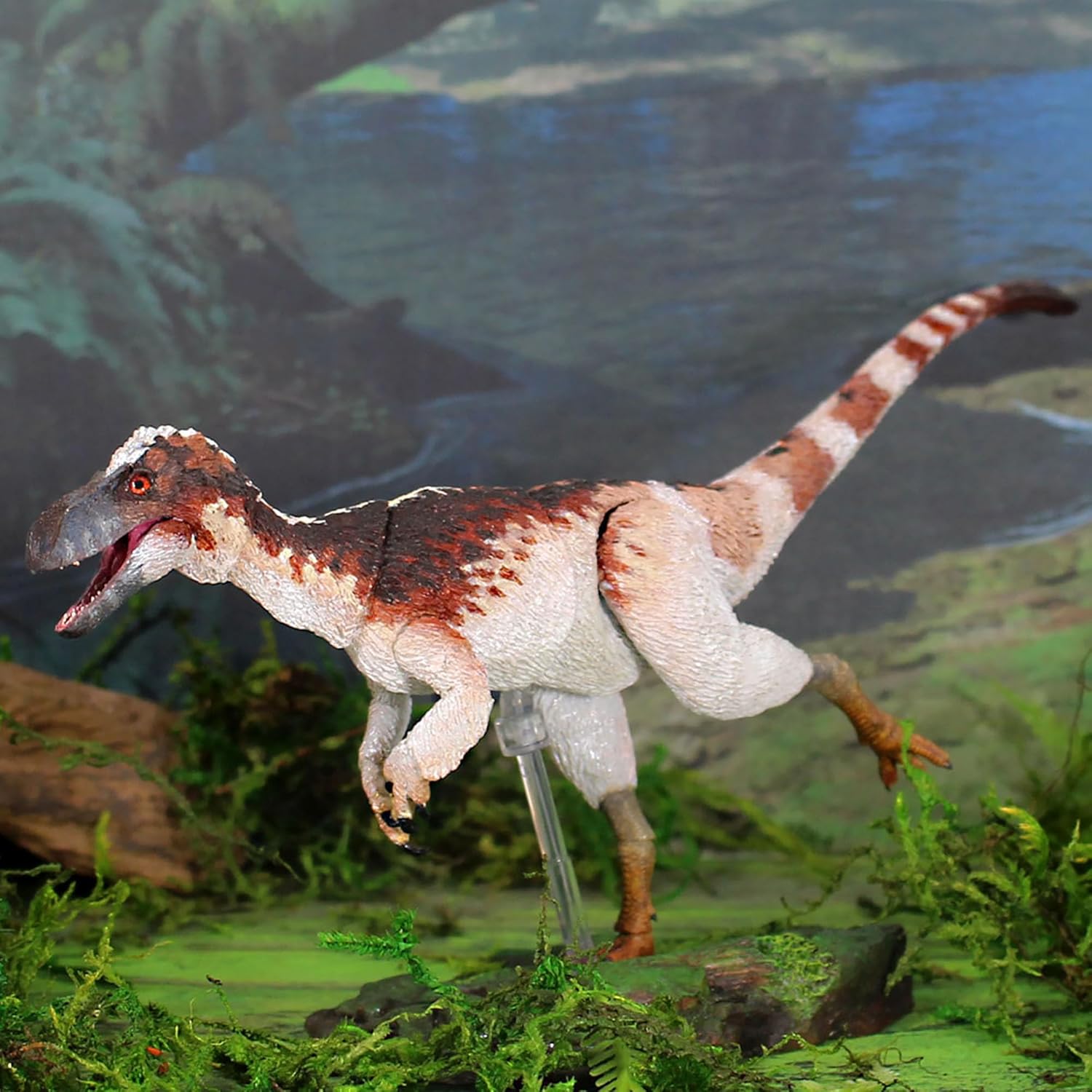 Beasts of The Mesozoic: Suskityrannus Hazelae - 1/18th Scale T-Rex Dinosaur Action Figure - 8" Articulated Collectible Miniature, Detailed Base