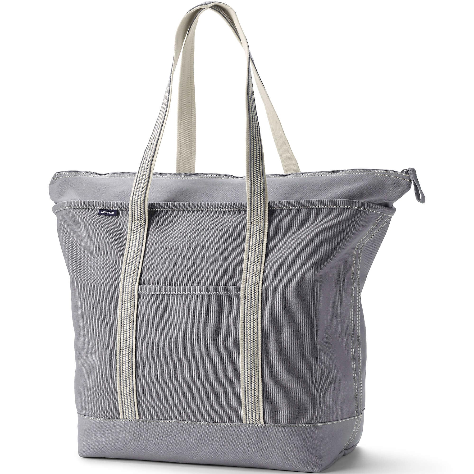 Lands' End Zip Canvas Tote