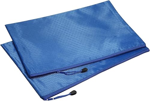 Miniatura 12 de PATIKIL Bolsas impermeables con cremallera, paquete de 2 carpetas de almacenamiento de documentos B4, bolsa para lápices para viajes de oficina