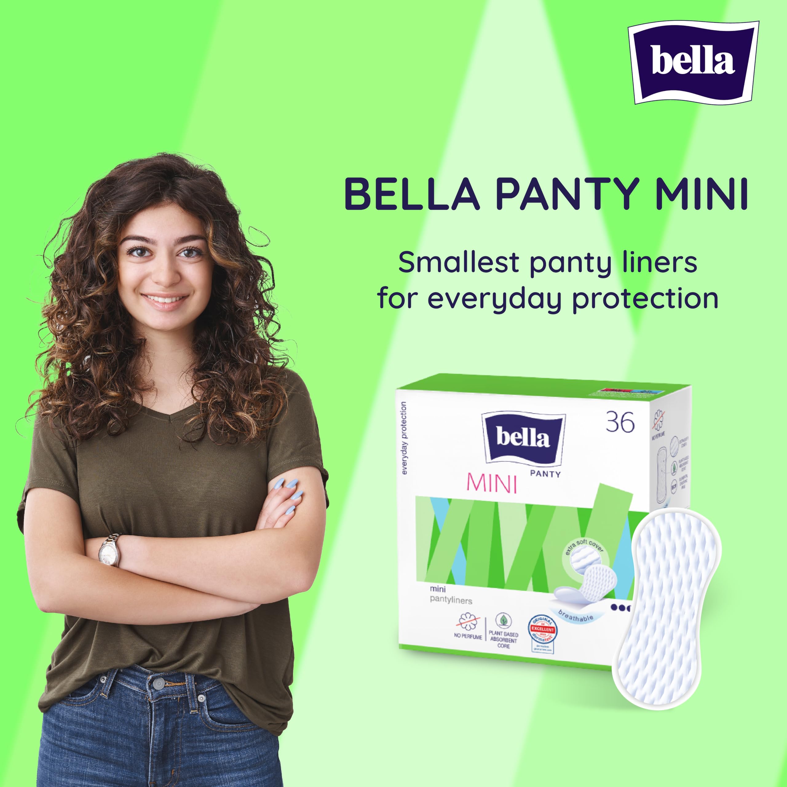 Bella Panty Mini Classic Pantyliners - Pack of 72 Pieces - Image 6 thumbnail