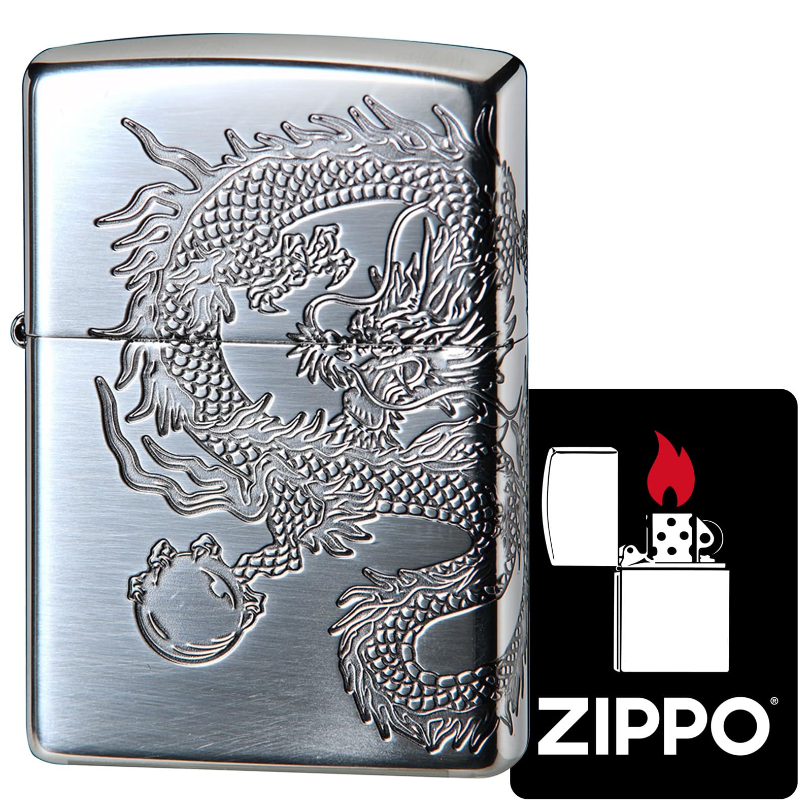Amazon.co.jp: ジッポー(Zippo) ライター 防風 真鍮製 DRAGON ドラゴン 