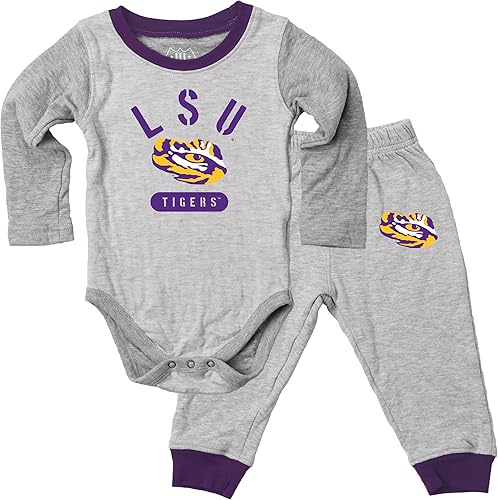 Miniatura 16 de Wes and Willy Conjunto de body y pantalón de manga larga para bebé College Jie Jie