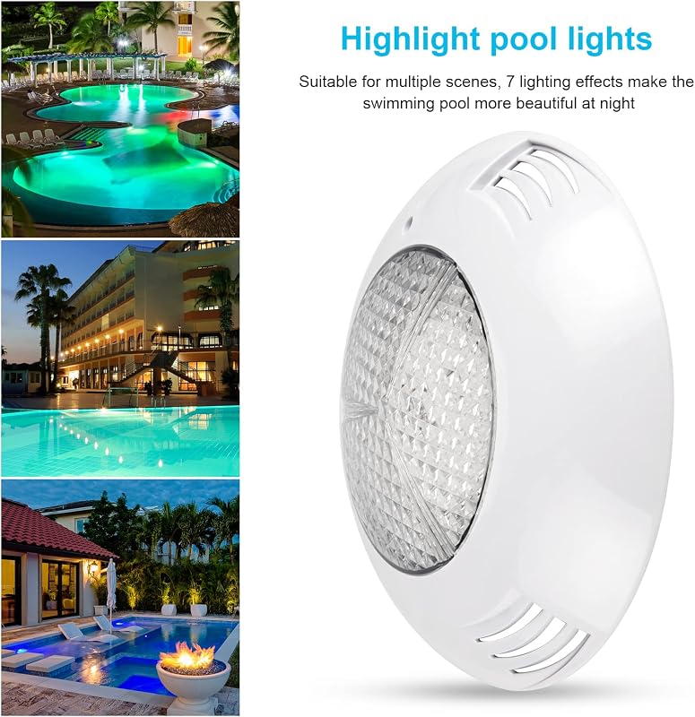 Kingwei RGBW 38W LED medence világítás IP68 vízálló távirányítóval