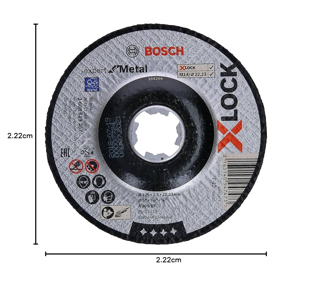 Amazon | ボッシュ X-LOCK切断砥石エキスパート 鉄用125x2.5
