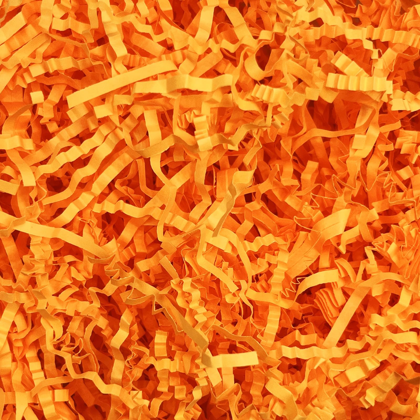 Photo 1 of 1LB Crinkle Cut Paper Shred Filler, Paper Shreds for Basket Fillers, Birthday, Gift Wrapping, Anniversary, Wedding, Halloween, Thanksgiving, Christmas Gift Decor Party Filler (Fluorescent Orange)