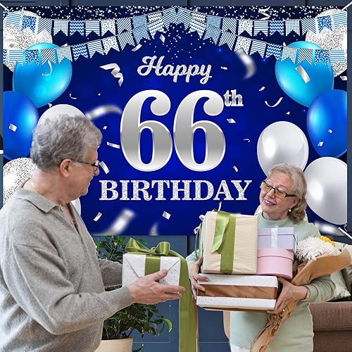 Vista 209 de Cartel de feliz cumpleaños número 31, globos azul marino, bandera de confeti a rayas, puntos de luz, saludos a 31 años, decoración temática