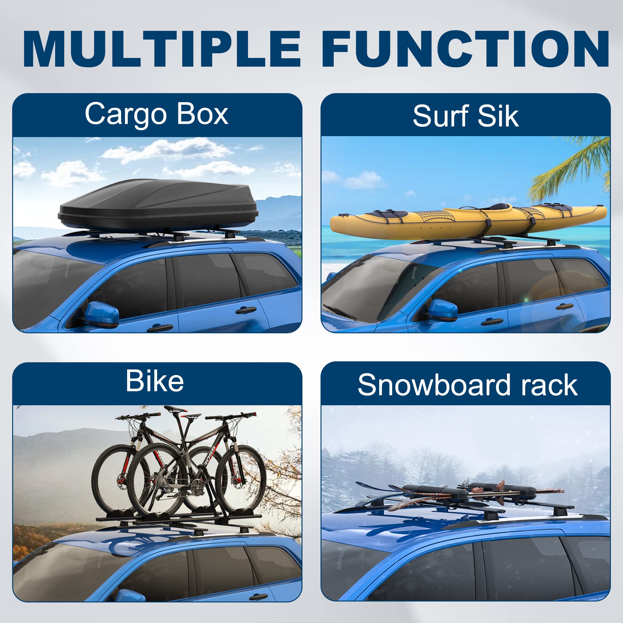 MOSTPLUS Roof Rack Cross Bar Luggage Rack Compatible for Jeep Grand