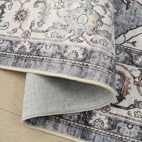 Miniatura 32 de Rugcomf Tapete para puerta interior, 2 x 3, lavable a máquina, tapete antideslizante de pelo bajo, para entrada, cocina, puerta principal, entrada