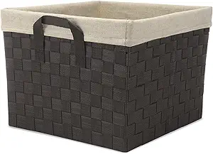 Whitmor Woven Strap Storage Basket