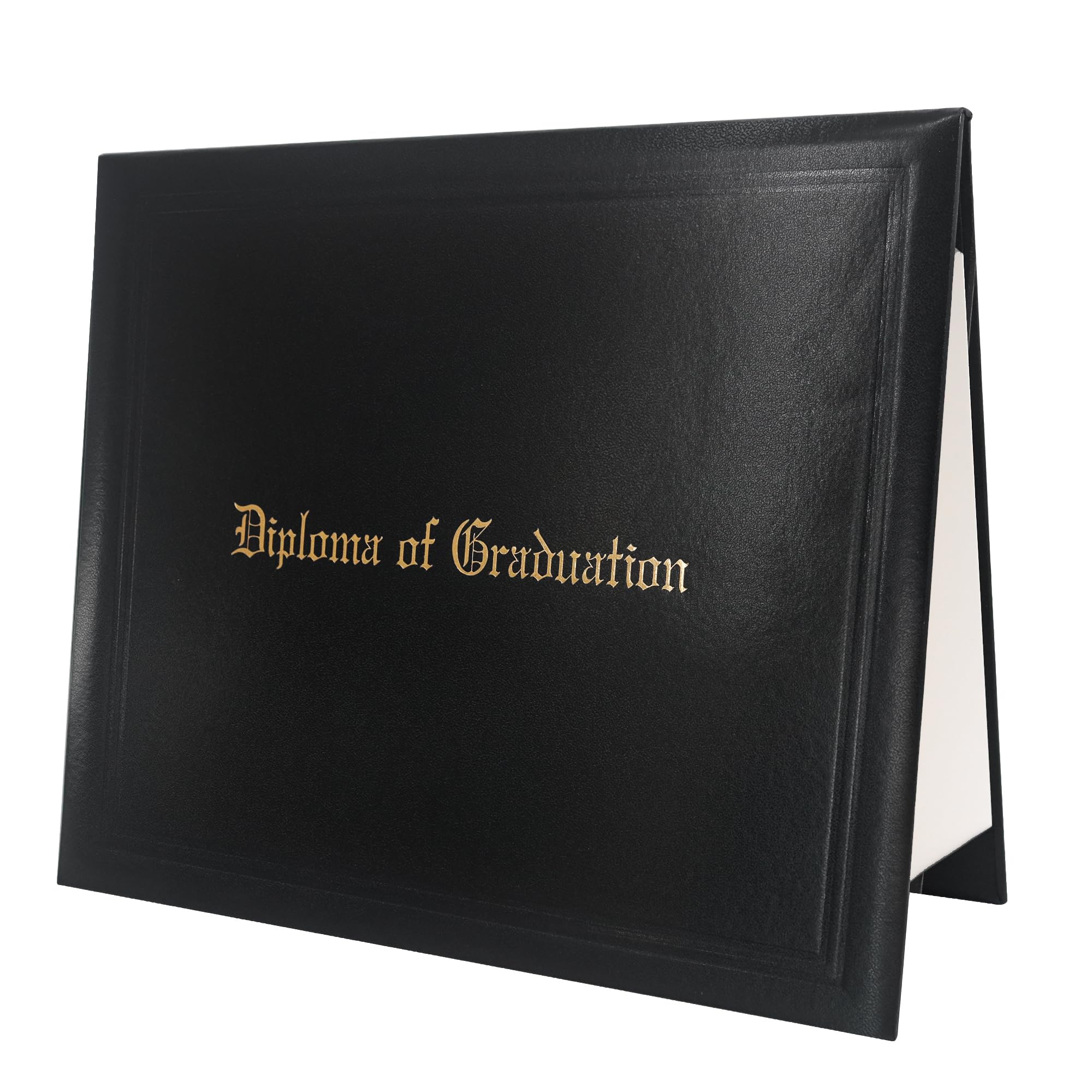 GraduationMall 11"x14" Imprinted Padded Diploma Cover Certificate Holder Black