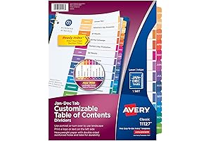 Avery Monthly Tab Dividers for Binders