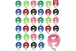 36 Pcs Dog Leash Bulk 5 ft for Small, Medium Dogs