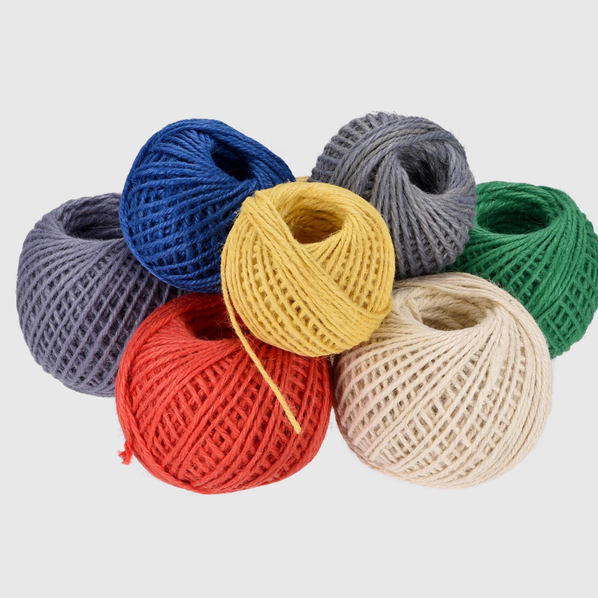 sourcing map Ficelle de jute naturelle de 50 m - 3 mm d'épaisseur