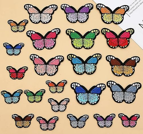 Miniatura 4 de MISDONR 50 parches bordados para planchar para ropa de niños, chaquetas, apliques de costura, parche decorativo de reparación