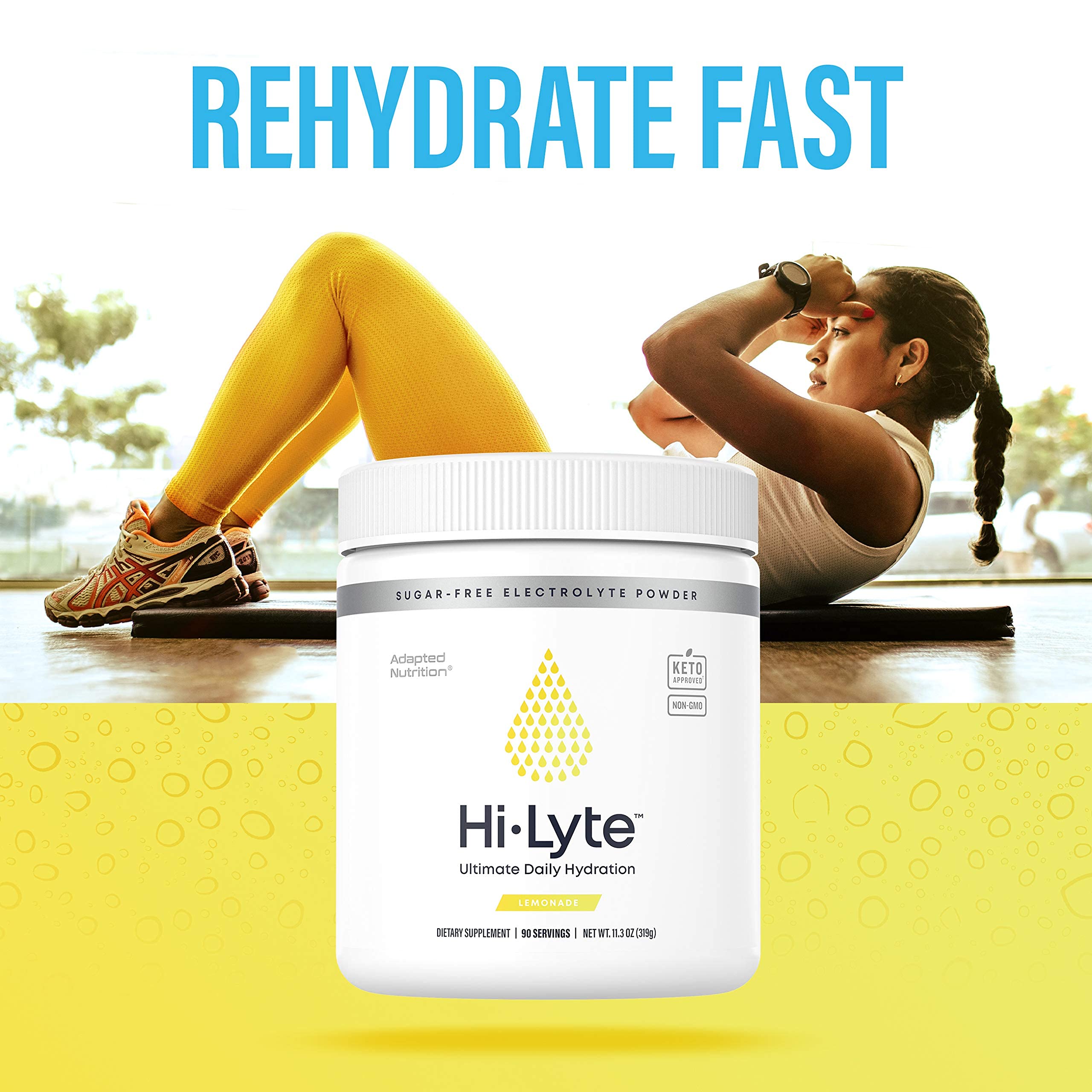 HiLyte Electrolyte Powder, Lemonade, 90 Serving, Daily Hydration
