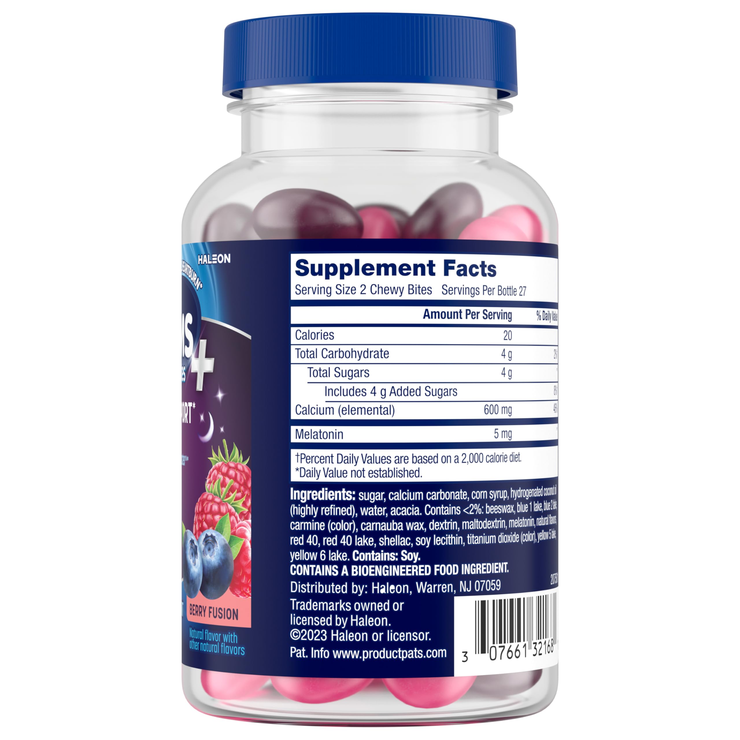 TUMS Chewy Bites Antacid Tablets Plus Sleep Support, Berry Fusion, 54 Count — Amazon image 15