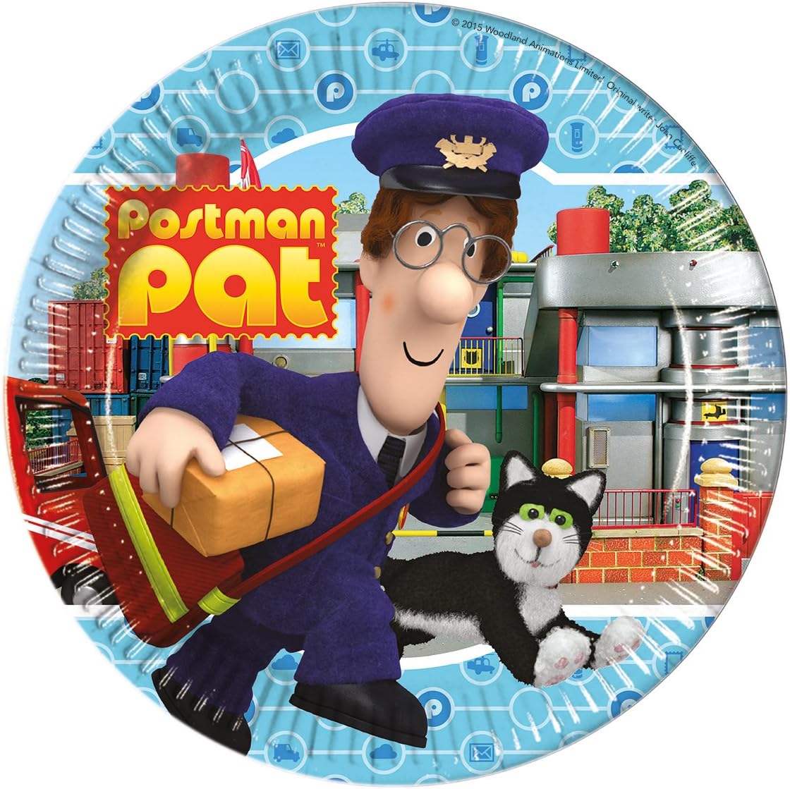 Amazon.com: Unique Party 72339-23cm Postman Pat Party Plates, Pack of 8 ...