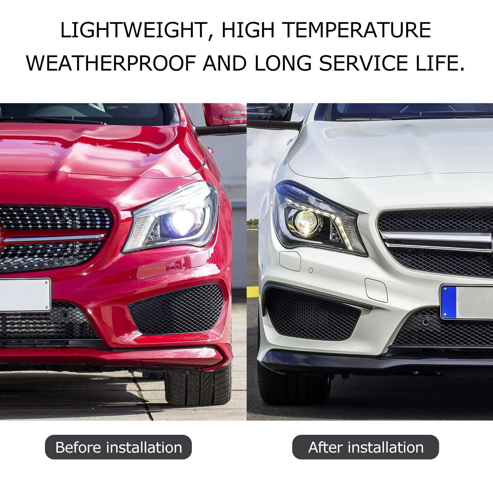 Séparateur Pare-Chocs Avant Qiilu - Garniture Rabat Becquet Pour Mercedes CLA C117 X117 AMG