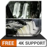 無料の素敵な滝HD-HDR 4Kテレビ、8Kテレビ、火器の美しい滝の景色を、仲裁と平和、そしてクリスマスの壁紙とテーマとして楽しんでください