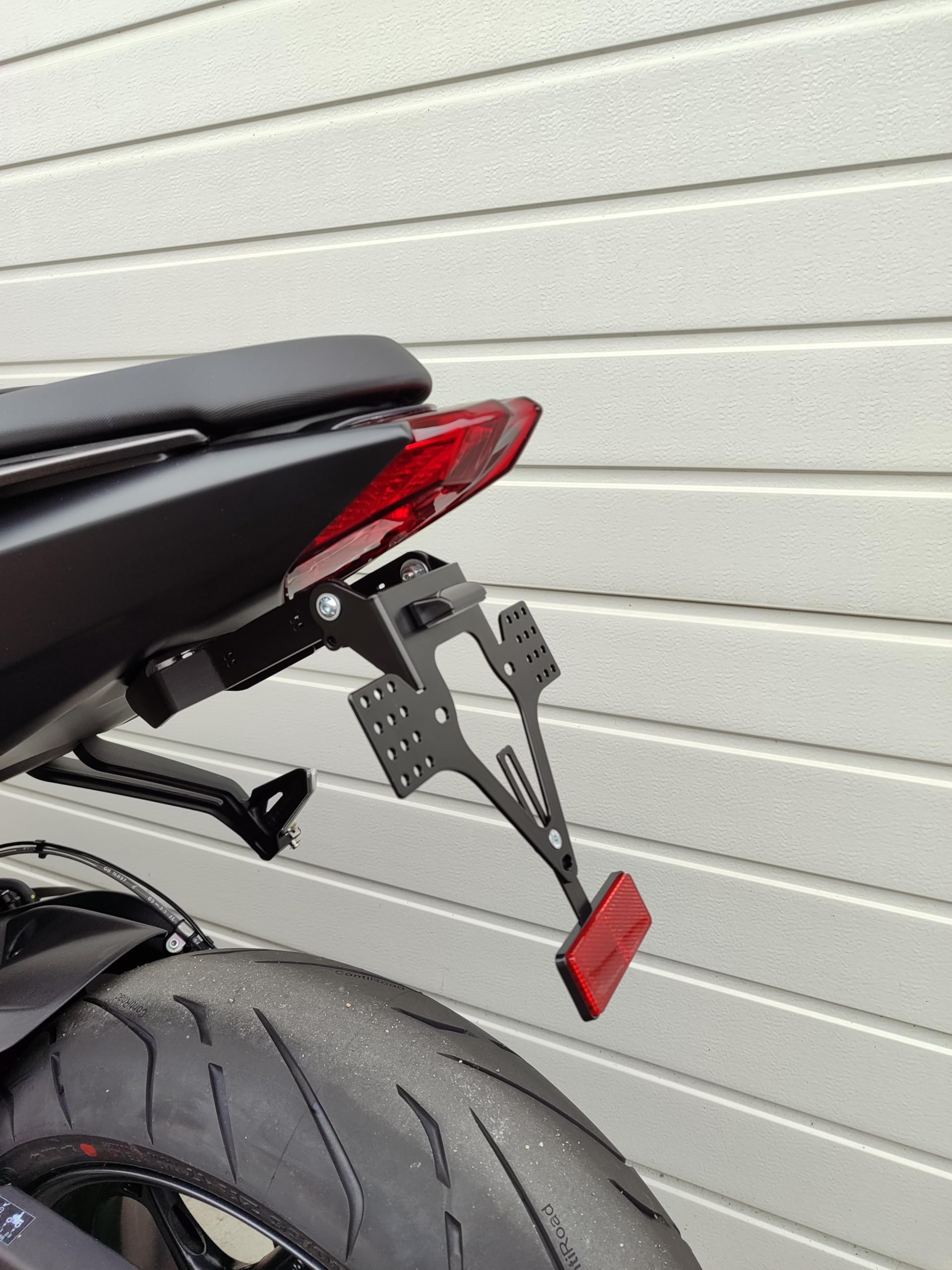 Portamatrículas para Triumph Street Triple 675 765 R 13-24 portamatrículas GroFaTec EVO Set portamatrículas Cola Corta conversión Trasera Porta Targa Triunfo Cola Tidy Tail Tidy
