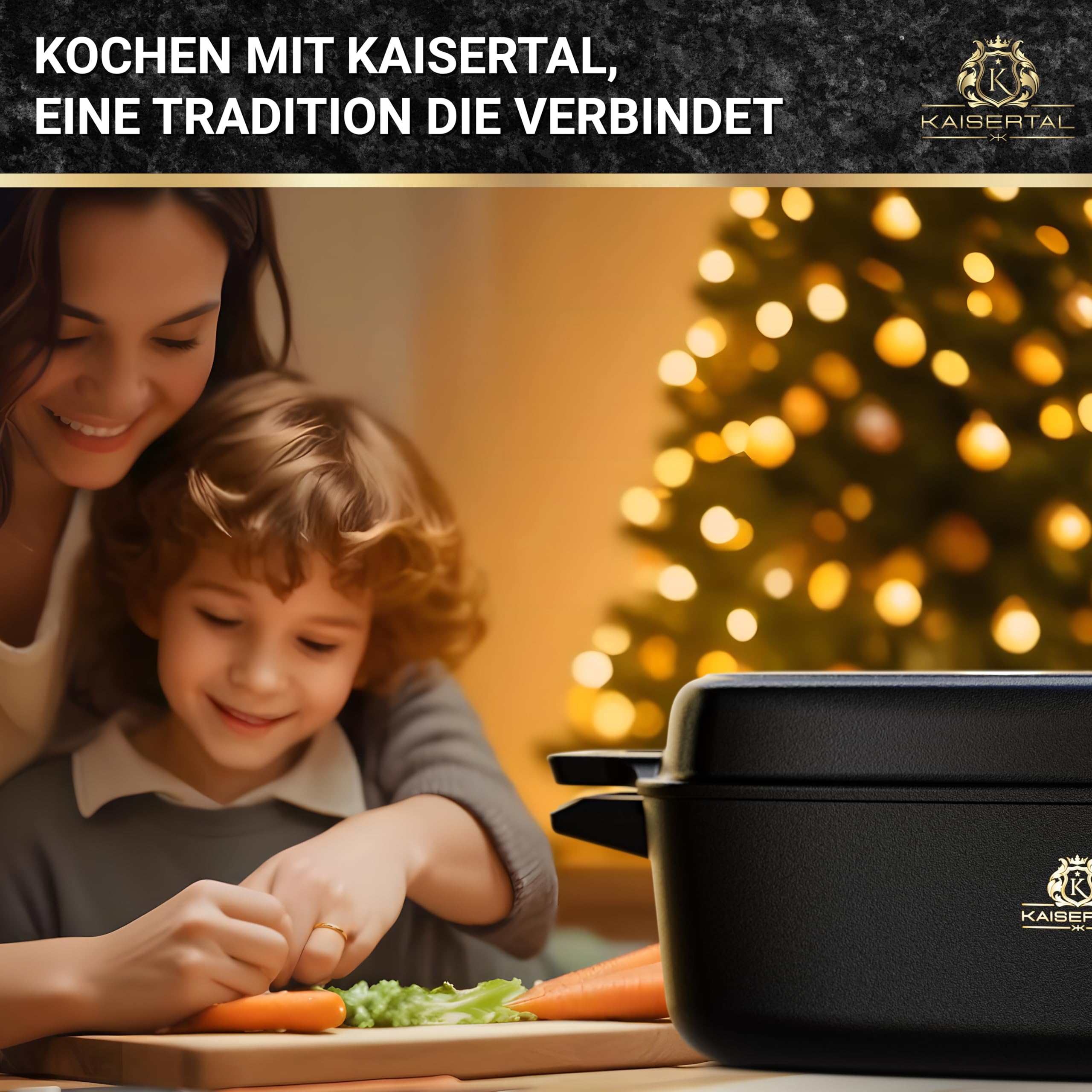 Teglia In Ghisa Kaisertal Ovale 6L - Con Coperchio, Per Forno E Induzione, Ideale Per Arrosti E Stufati - Foto 3