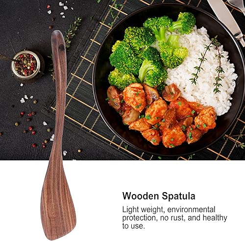 Miniatura 6 de Espátula de madera Wok Espátula de cocina Utensilios de Madeira Espátula de madera Turner sartén antiadherente Pala Mango largo Utensilios de cocina