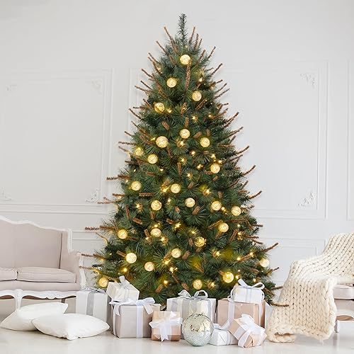 Naomi Home Árbol de Navidad rústico, 6.5 pies Naomi Home Árbol de Navidad rústico, 6.5 pies