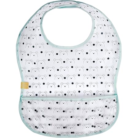 Badabulle Bavoir Plastifie Avec Grande Poche Etanche Pour Bebe Bleu Amazon Fr Vetements Et Accessoires