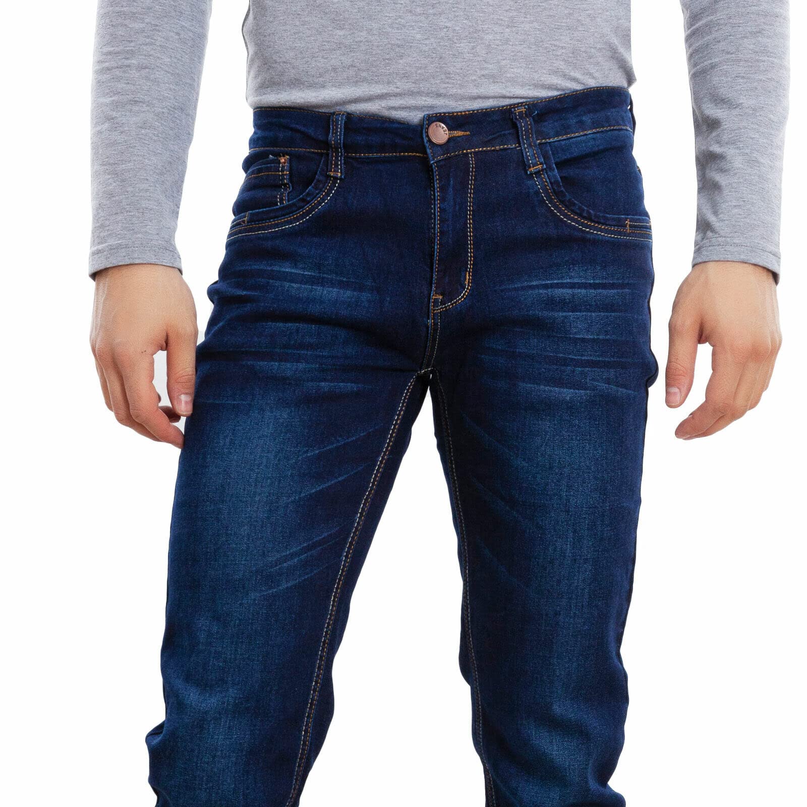 Toocool - Hommes Jean Coupe Classique, Pantalons en Coton, Jeans Taille Moyenne, Jean Homme Regular LE-2487