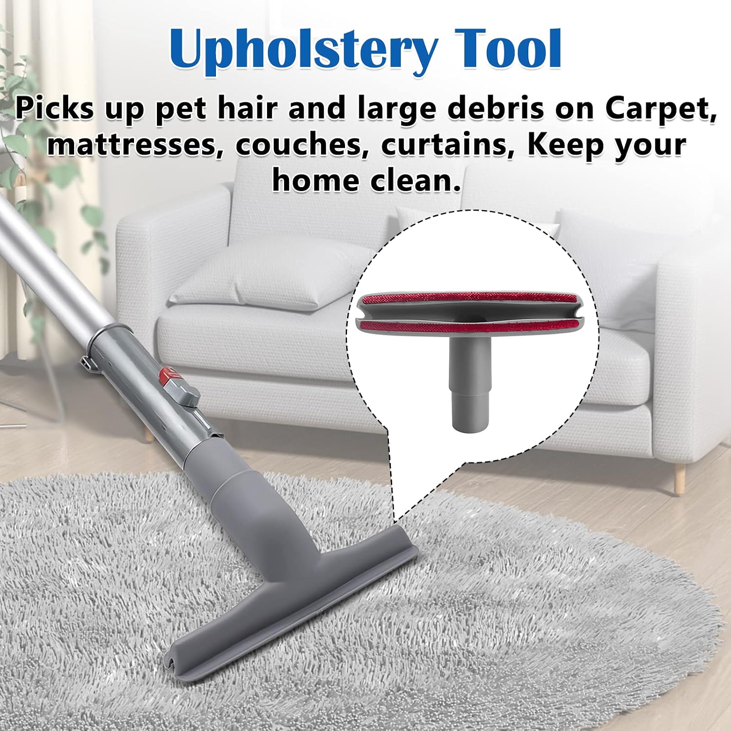 3 Pack Crevice Tool, Dust Brush and Upholstery Tool Attachment Compatible with Shark Navigator Lift-Away Vacuum Cleaner Models NV350, NV351, NV352, NV355, NV356E, NV357, NV360, NV370, UV440,