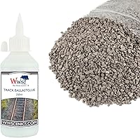 Vista 12 de War World Scenics - Kit de pegamento de 2.2 lbs y 16.9 fl oz para carriles modelo – ciruela de grado medio