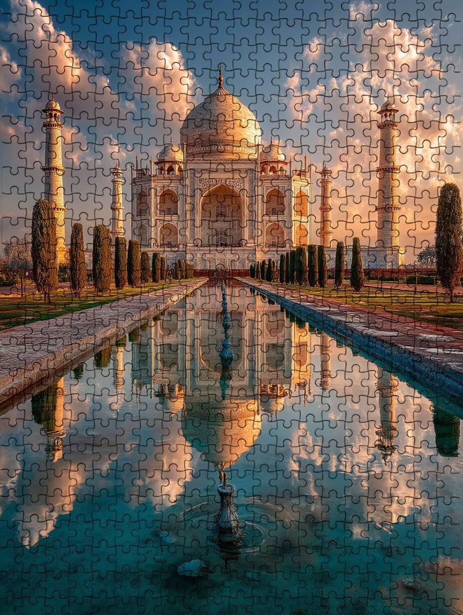 Budynek Meczetu, Klasyczne Puzzle 3000 Sztuk Dorosłych BLQSBGA7-396 | Wyzwanie Zagadki, Gry Logiczne Cała Rodzina, Stres, Wystrój Domu Miłośnicy Puzzle