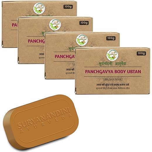 Suryanandini Multani Mitti Ubtan Soap 100g Pack of 4