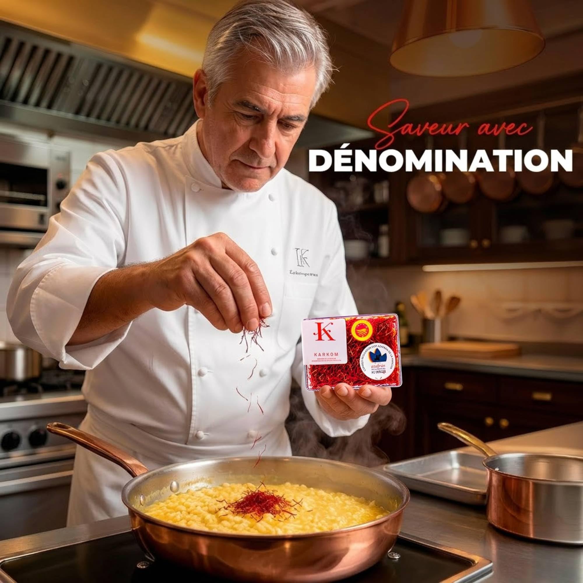 Safran en Filaments DOP, Safran Premium 100% Naturel, Safran en Filaments pour Paella Élaboré de Manière Traditionnelle, Épice pour Cuisiner, Filaments de Safran de Qualité Supérieure (4 gr)