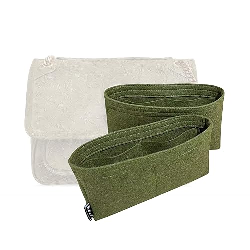 Purse Organizer for ysl Niki Medium Bag Insert, Large Niki Baby Bag Insert Organizer, Handmade 2mm Premium Felt Snug Sturdy (For Niki Medium, Lime)