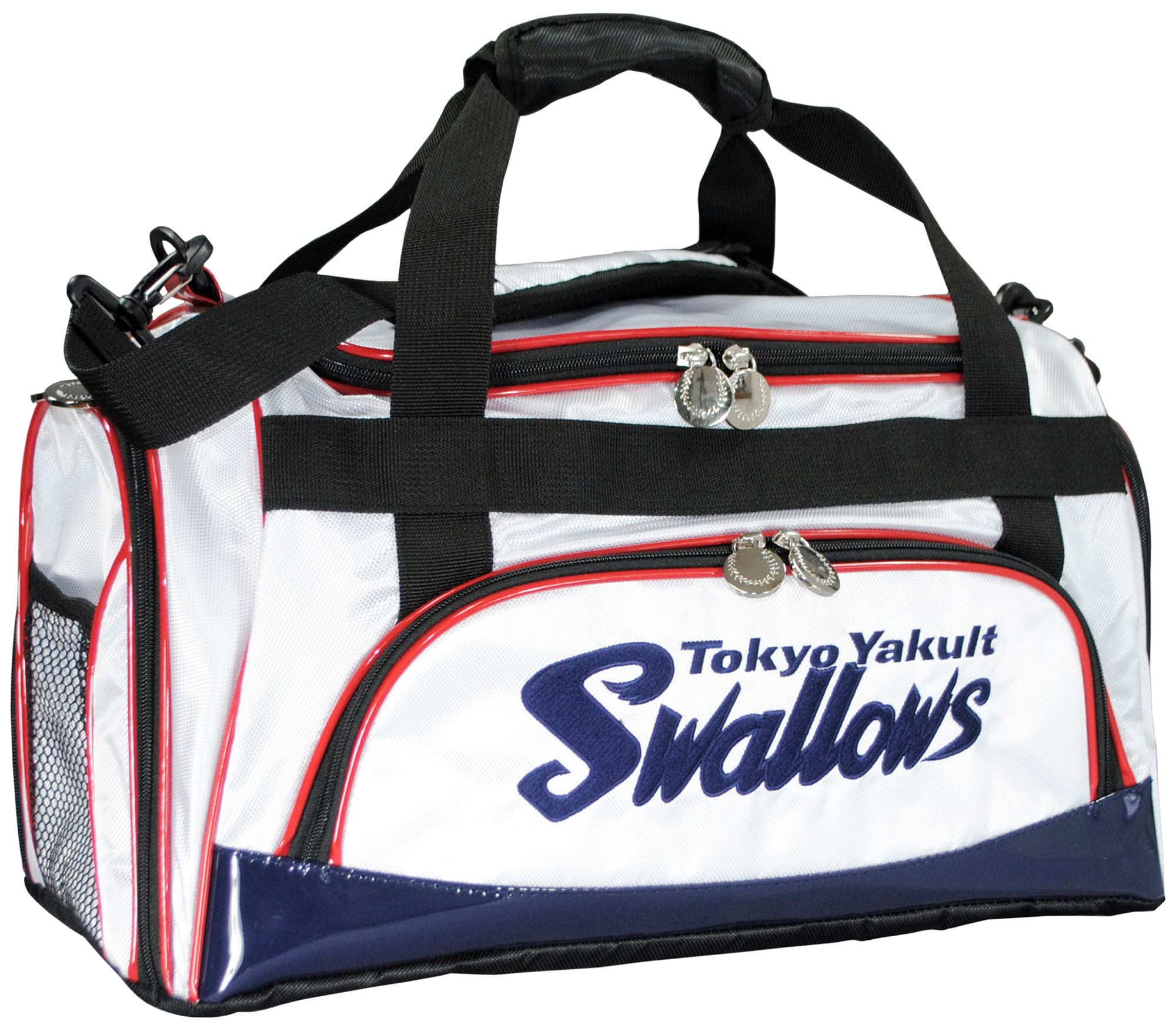 Leatherax YSBB-2427 Tokyo Yakult Swallows Boston Bag, White
